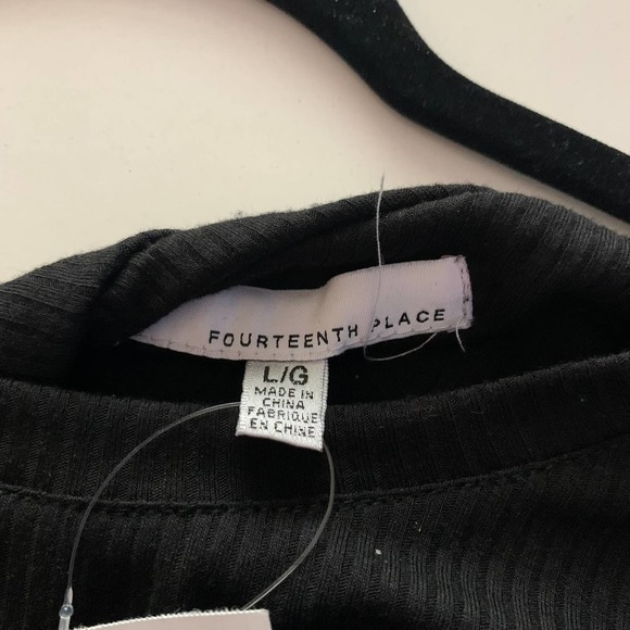 FOURTEENTH PLACE Black Ribbed Twist-Back Maxi Dress - NWOT - Picture 9 of 10